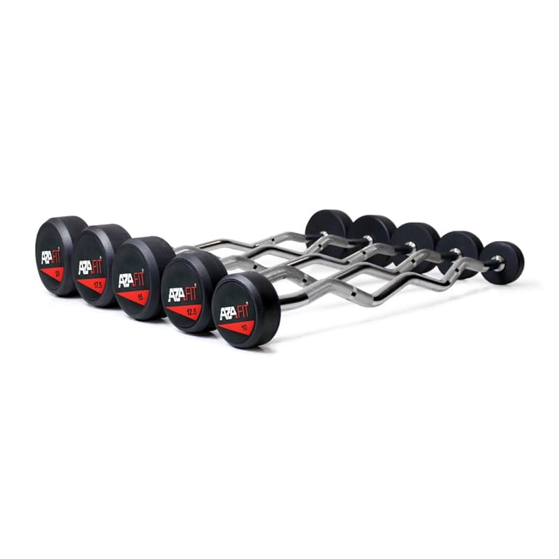 Svari ar fiksētiem stieņiem (25 kg – 45 kg)