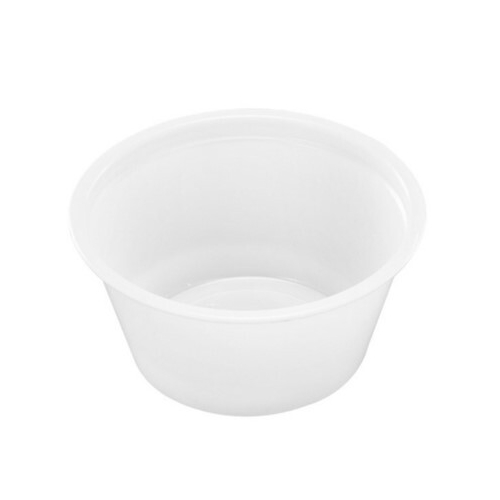 Mērces trauciņš PP apaļš – 60ml caurspīdīgs – 250 gab.