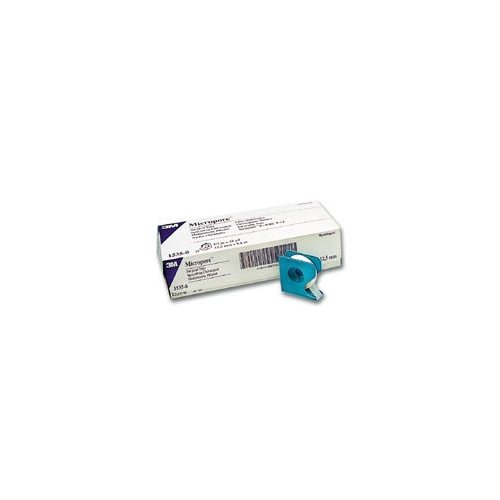 Micropore-Papierklebeband – 2,5cmx9,1m weißer Halter – 12 Stück