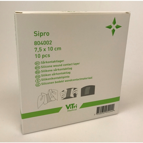 Silikona komprese Sipro – 7,5x10cm – 10 gab