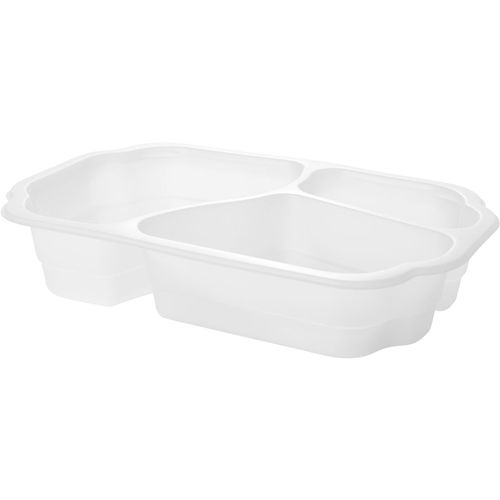 BIO forma līdzņemšanai Duniform – 550/350/200ml 3 nodalījumi balts – 246 gab.