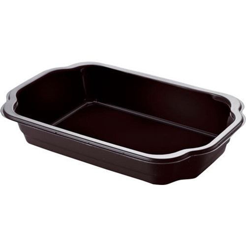 PP iepakojums Duniform – 1400ml 250x159x55mm melns – 228 gab.