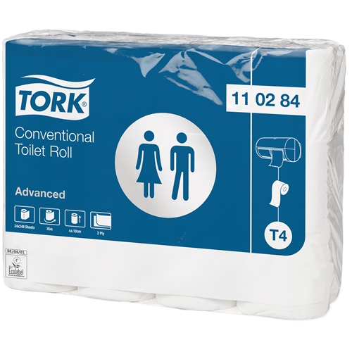 Tualetes papīrs 2 slāņi Normāls T4 – Tork Advanced 31,4m 0,11kg – 24 gab.