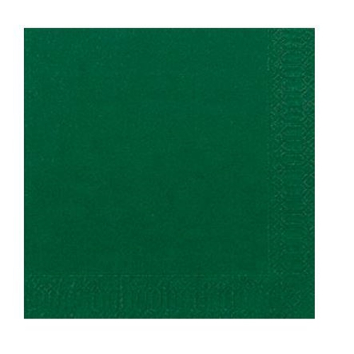 Salvetes 1/4 salocītas 2 slāņi – 33x33cm Duni tumši zaļas – 125 gab