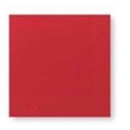 Salvetes 1/4 salocītas 2 slāņi – 33x33cm Duni sarkanas – 125 gab.