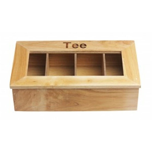 Telåda trä 4 fack 34x20x9cm – APS – 8 st