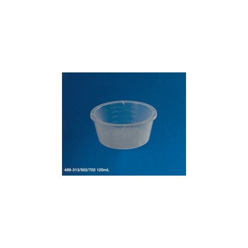 Plastskål Bastos Viegas – 120ml transparent graderad – 240 st