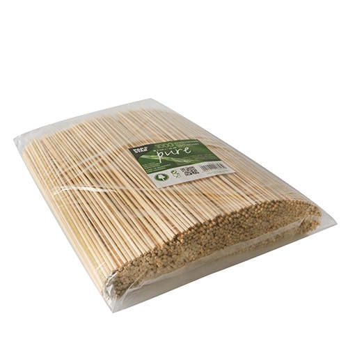 Grillpinne bambu – 25cm Ø3mm – 1000 stk/pakke