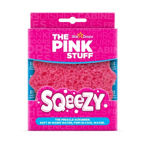 Tīrīšanas sūklis The Pink Stuff Sqeezy – rozā