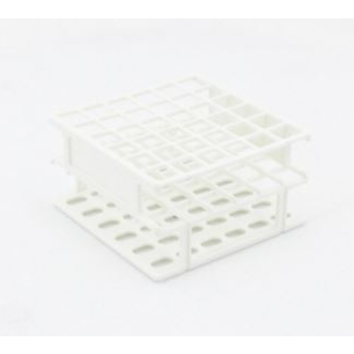 VWR mēģeņu statīvs – 6×6 caurules 13mm caurulēm, balts