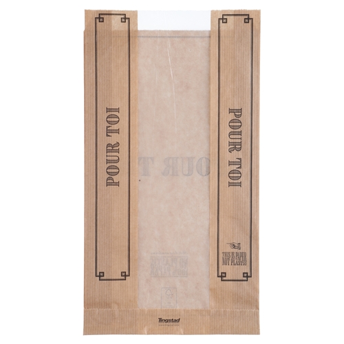 Maizes maisiņš ar logu – 210x300mm 1,5kg brūns – 1000 gab