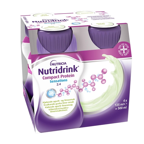 Nutridrink Compact Protein – 4x125ml Svalkande GurkaLime – 4 st