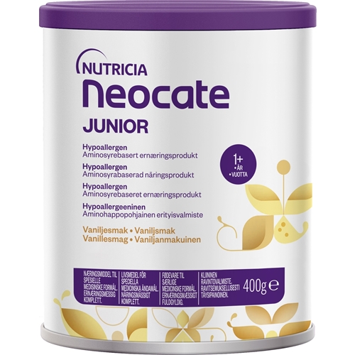Neocate Junior kombinerat kosttillägg/sondnäring – 1x400g vanilj