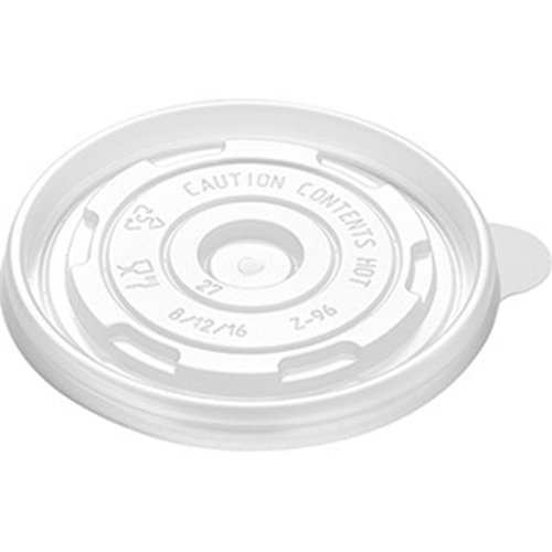 Caurspīdīgs PP vāciņš ar atloku, piemērots 230 ml zupas/wok traukiem – Ø90 mm, 50 gab.