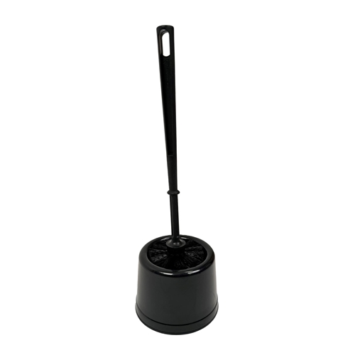 Tualetes birste ar trauku Basic – 38 cm melna