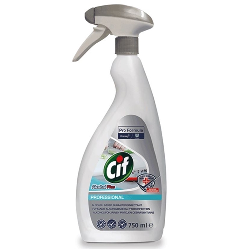 Ytdesinfiointi Cif Professional – 750ml Alkoholiplus-spray – 6 kpl