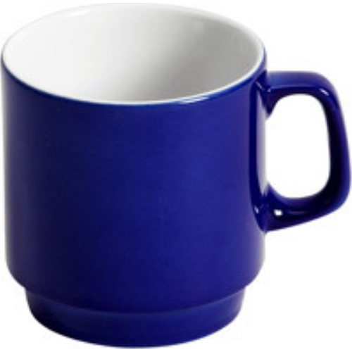 Mugg stapelbar – 22cl blå Bauscher – 12 st