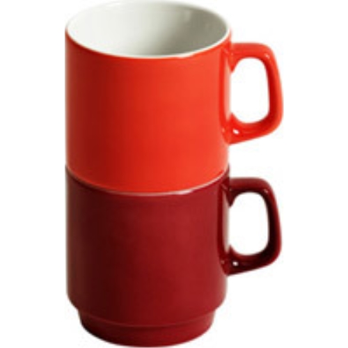 Mugg stapelbar – 22cl orange Bauscher – 12 st