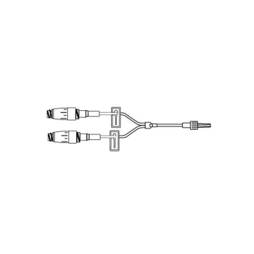 Injektionsventil MaxPlus Clear – 13cm slange 2 grene – 50 stk