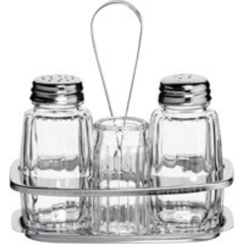 Kryddställ 3-del – rostfri/glas Ö