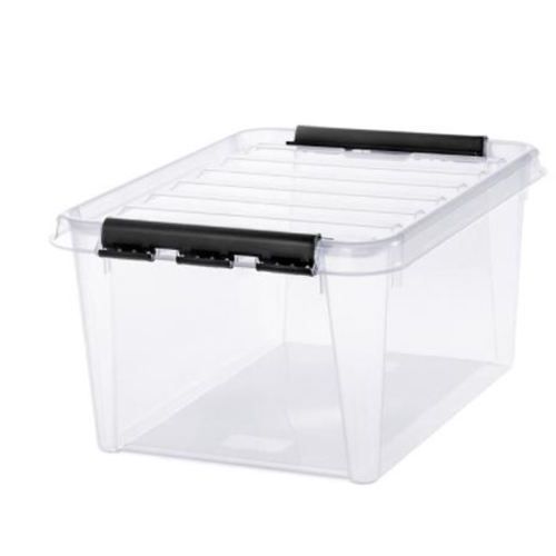 Förvaringsbox plast SmartStore – 32L 50x39x26cm transp m lock