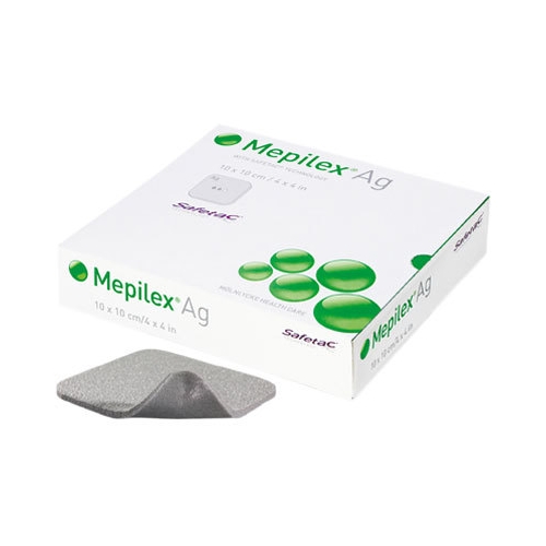 Skumforbinding sølv silikone Mepilex Ag – 10x10cm – 5 stk