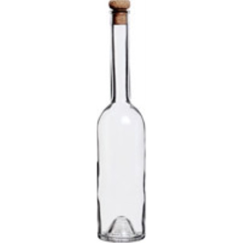 Flaska smal låg glas 0.5L – M