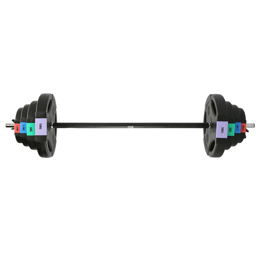 Regulējama svaru stienis ar diskiem 42 kg One Fitness