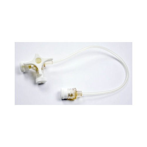 3-vejs hane Connecta – 15cm slange mikro uden port hvid – 50 stk