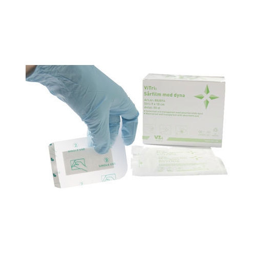 Brūču plēve ar spilventiņu Pu-Derm Pad – 10x20cm (spilventiņš 5x15cm) – 50 gab