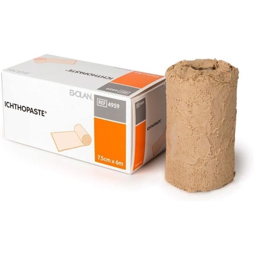 Zinkbandage Ichthopaste – 7,5cmx6m – 12 stk