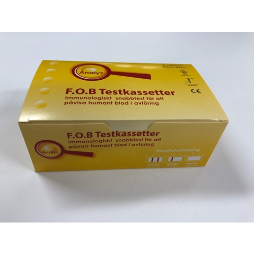 Test-HB afføring Analyz F.O.B – testkassette tilbehør testkit – 20 stk