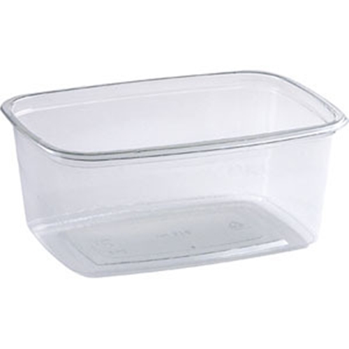Plastmasas trauks PET – 500ml 140x100x60mm caurspīdīgs – 55 gab.