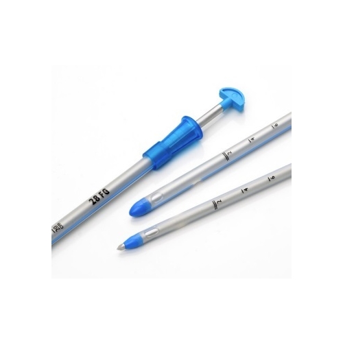 Troakarkateter lukket spids – 22 cm ch8 YD 2,6 mm – 10 stk