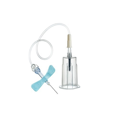 Venprovset VACUETTE Safety – 0,6x19mm 19cm blå m hållare – 35 st