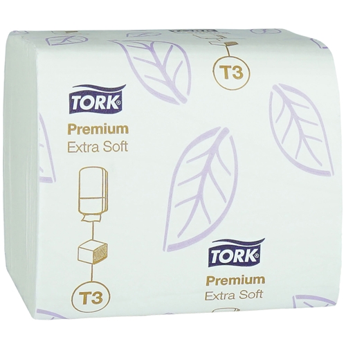 Toiletpapir 2-lags ark T3 – Tork Premium foldet 19x11cm – 7560 stk