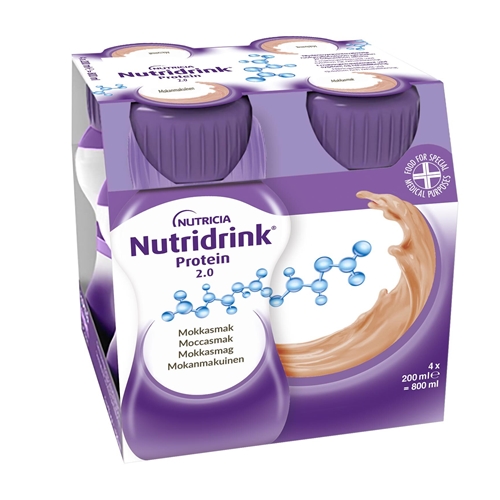 Nutridrink Protein 2.0 – 4x200ml Mocca – 4 st