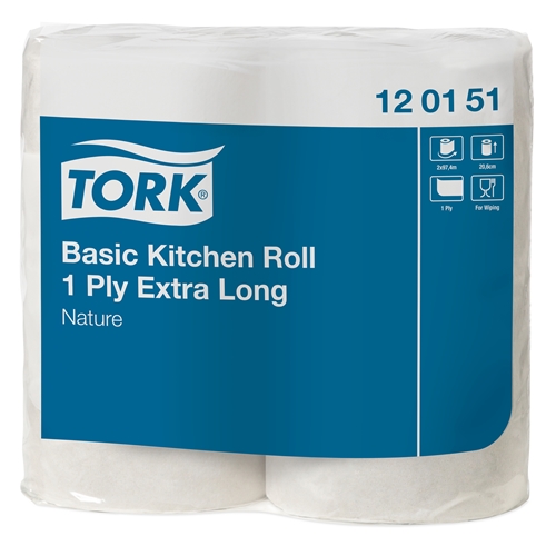 Husholdningspapir 1-L – Tork Basic 96m 0,444kg – 2 stk