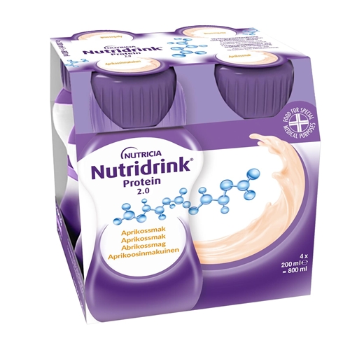 Nutridrink Protein 2.0 – 4x200ml Aprikos – 4 st