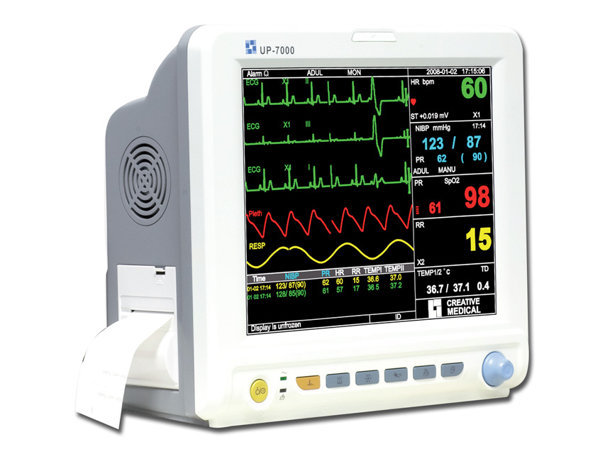 UP 7000 daudzparametru pacientu monitors
