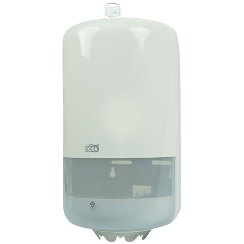 Tork Mini M1 centrālais dozators baltā plastmasā mazām ruļļiem