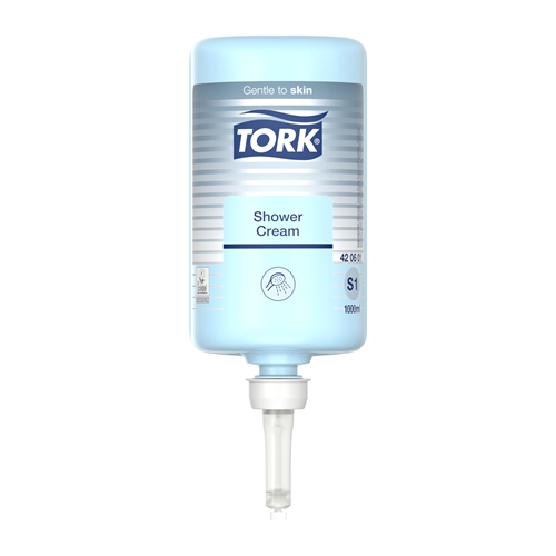 Flydende sæbe Tork Premium S1 – 1L Hår & Krop parfumeret – 6 stk