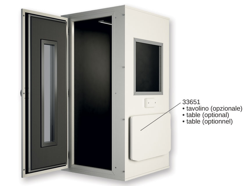 PRO 28 Premium audiometriskā kabīne 96x96x197 cm ar ventilāciju un loga durvīm