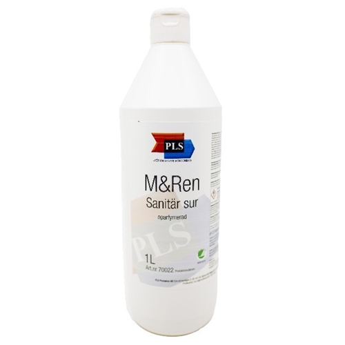 Reng sanitarā/tualetes tīrītājs M&Ren sur – 1L pH=2,5(konc)/4(lietošanai) bez smaržas – 12 gab
