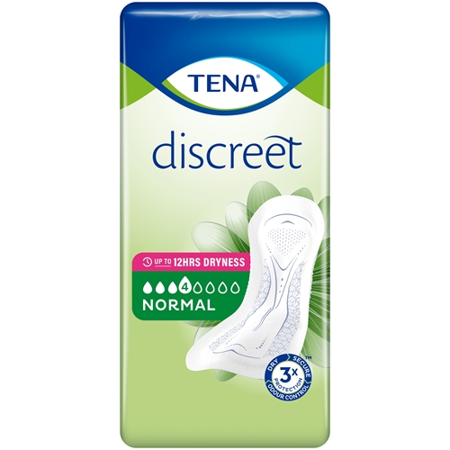 Inkontinences aizsardzība fiksēšanai biksēs – TENA Discreet Normal – 72 gab.