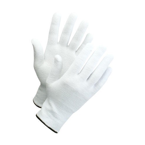 Bomuldshandske strikket med knopper – str. 7 bomuld Worksafe – 12 par
