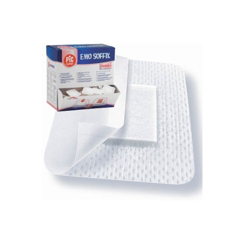Injekcijas plāksteris EMO SOFFIX – 3,8×3,8cm hemostatisks – 1000 gab.
