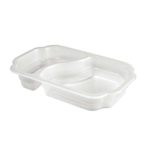 PP iepakojums Duniform – 250x159x45mm 2 nodalījumi caurspīdīgs – 246 gab.