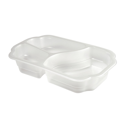 PP iepakojums Duniform – 250x159x48mm, 3 nodalījumi, caurspīdīgs – 246 gab.