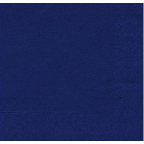 Salvetes 1/4 locījums 3 slāņi – 24x24cm tumši zilas – 250 gab.